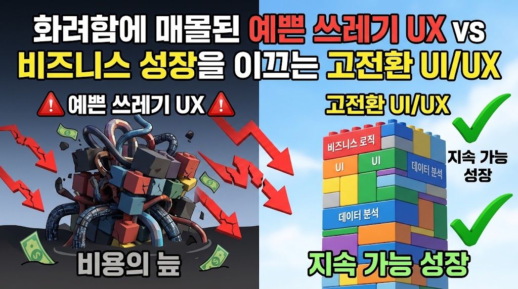 디자인 수상작인데 결제 전환율 0.8%? 수억 원 날리는 예쁜 쓰레기 앱의 비밀